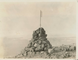 Image: Cairn in which we left our record